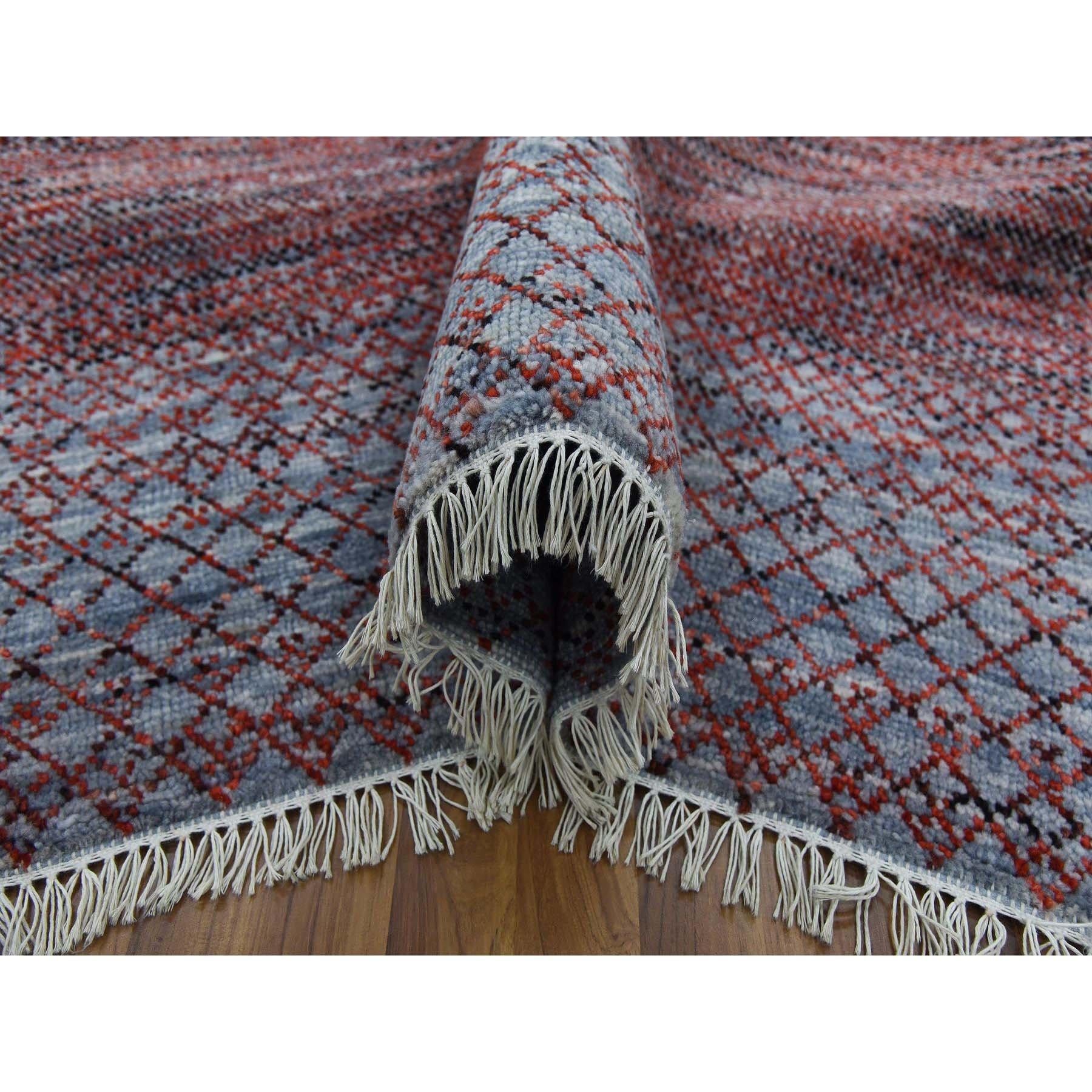 Tappeto orientale in lana morbida Red Hand Knotted Chiaroscuro Collection 8'0