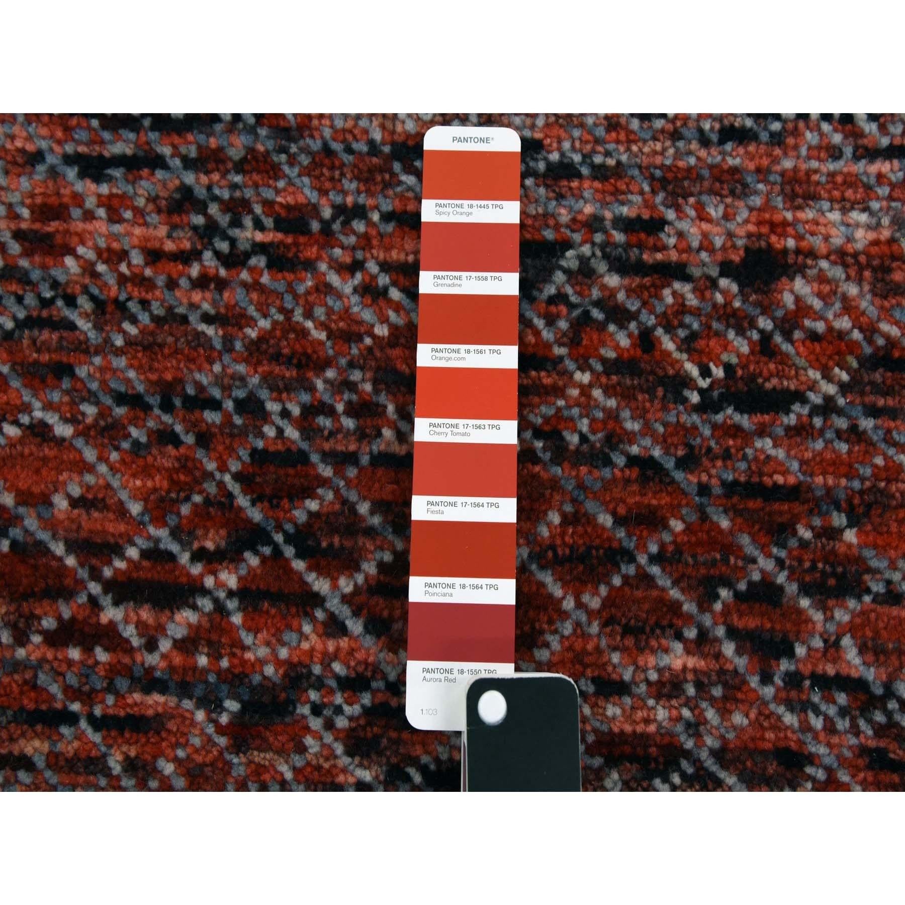 Lana Tappeto orientale in lana morbida Red Hand Knotted Chiaroscuro Collection 8'0