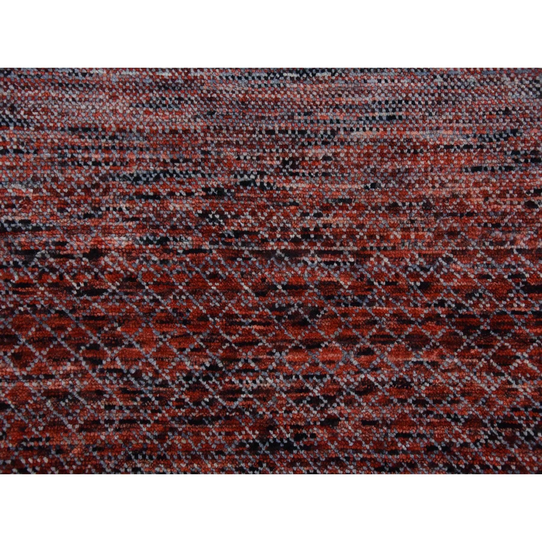 Tappeto orientale in lana morbida Red Hand Knotted Chiaroscuro Collection 8'0
