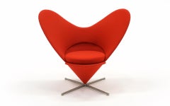 Sedia Red Heart di Verner Panton per Vitra, ottime condizioni