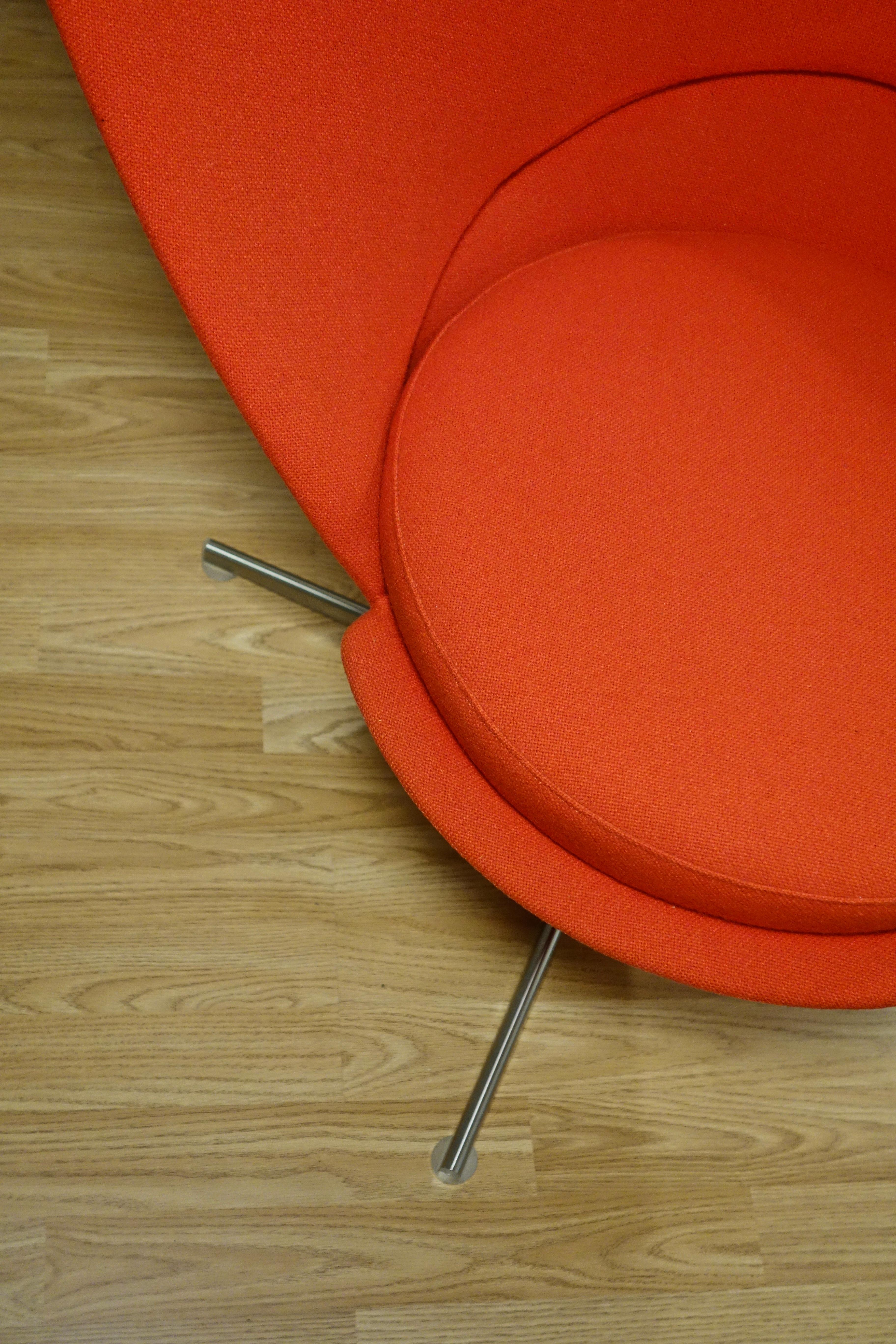 Red Heart Cone Chair by Verner Panton for Vitra 2000s 2