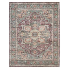 Red Heriz Revival Pure Wool Oversized Hand Knotted Oriental Rug 13'10" x 17'9"