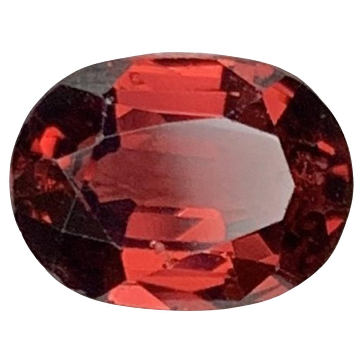 Red Himalaya Garnet Gemstone: Oval January Birthstone, Jewelry Making (1.53 ct