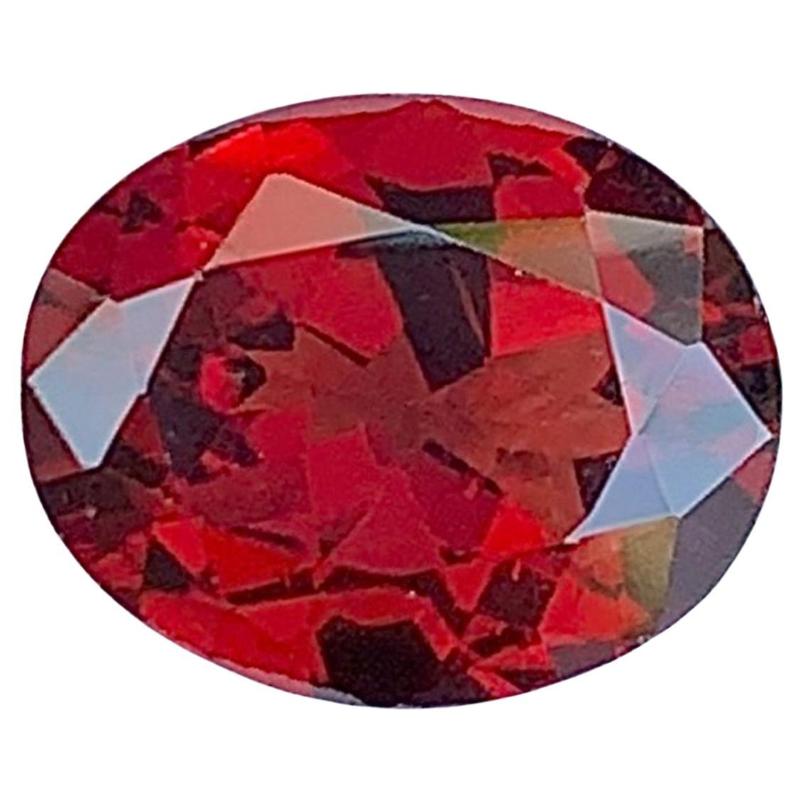 Red Himalaya Garnet Gemstone: Oval January Birthstone, Jewelry Making 2.13 CTs