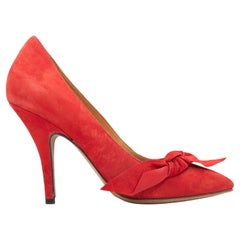 Red Isabel Marant Pointed-Toe Suede Pumps Size 38