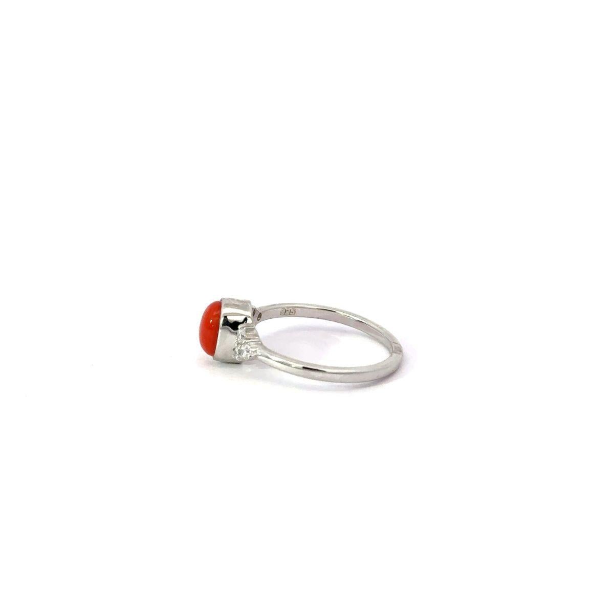 in vendita:  Anello con corallo rosso italiano e strass a grappolo per la festa della mamma in A. Silver 5