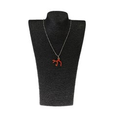 Roter italienischer Korallenzweig Golg 18k