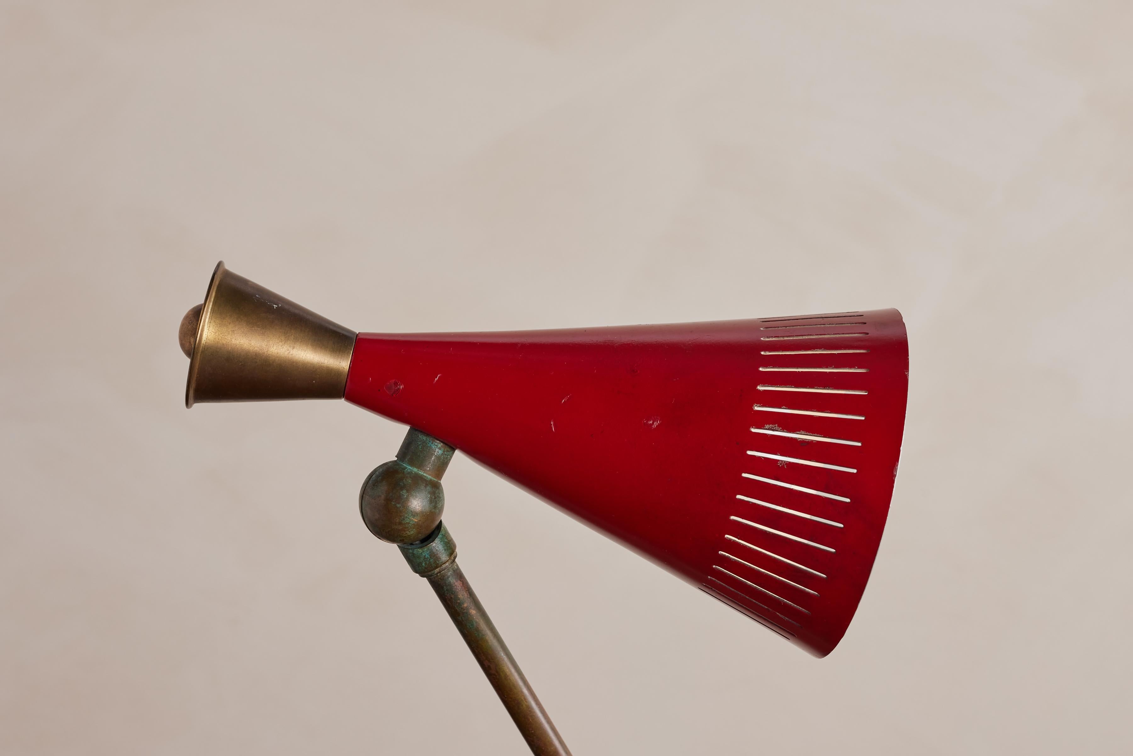 Red Italian Task Lamp 5