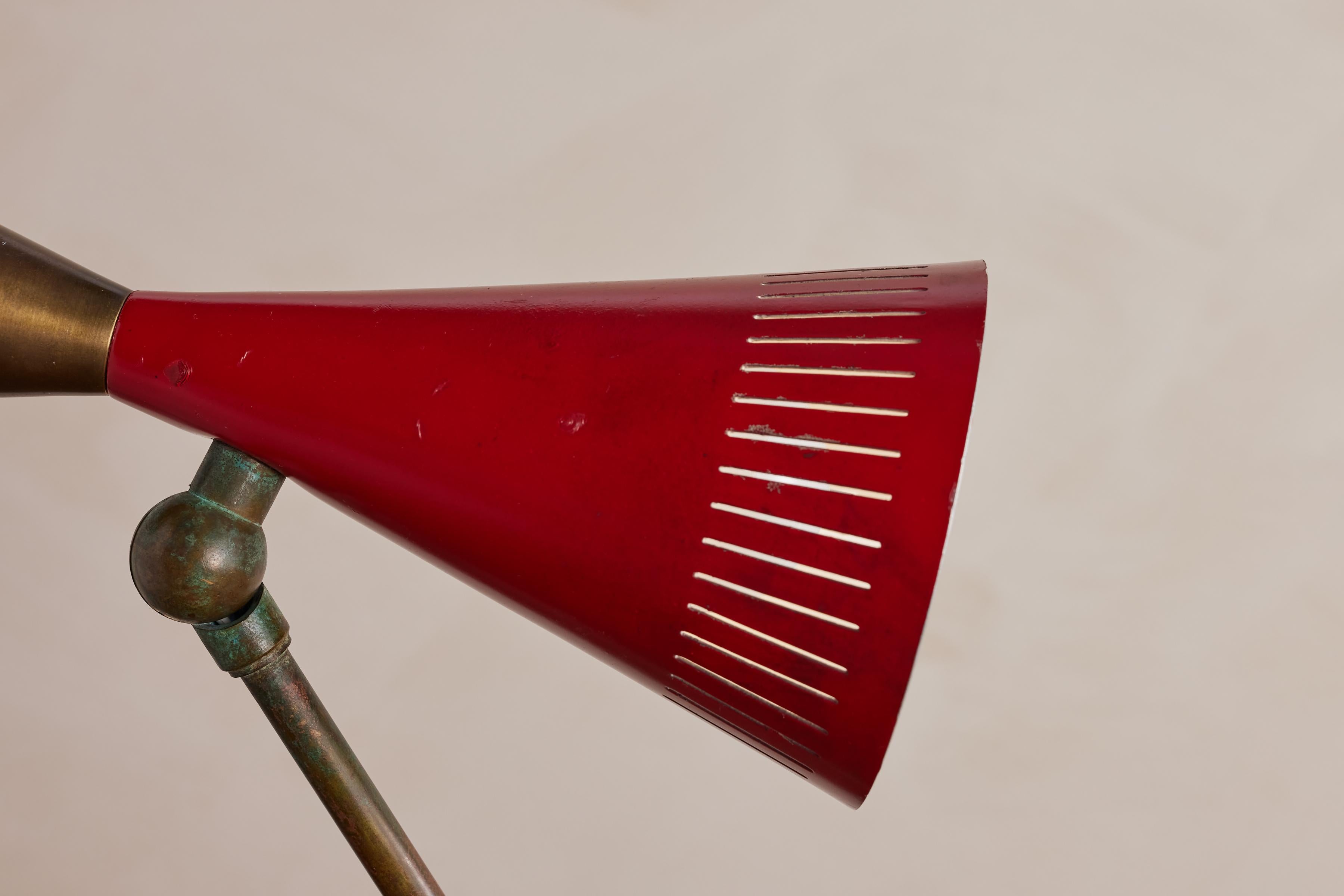 Red Italian Task Lamp 7