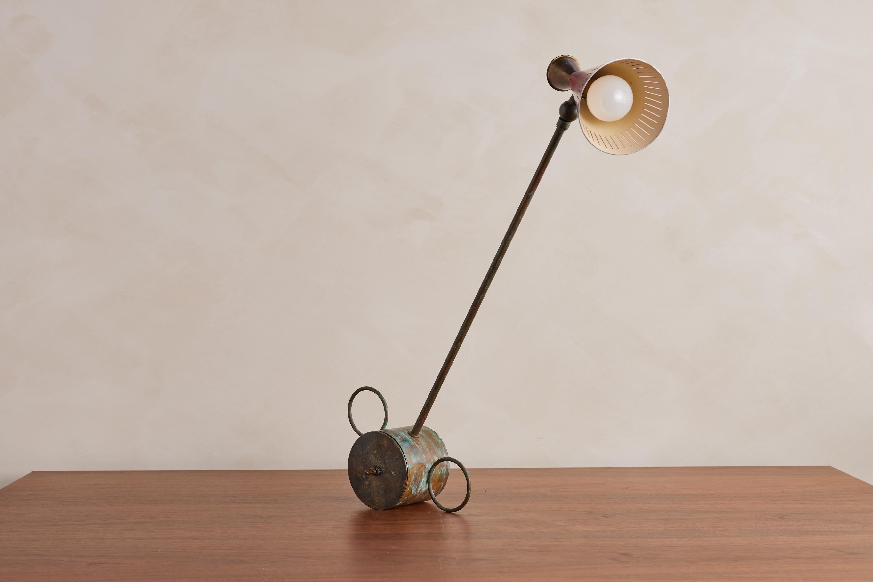 Mid-20th Century Red Italian Task Lamp