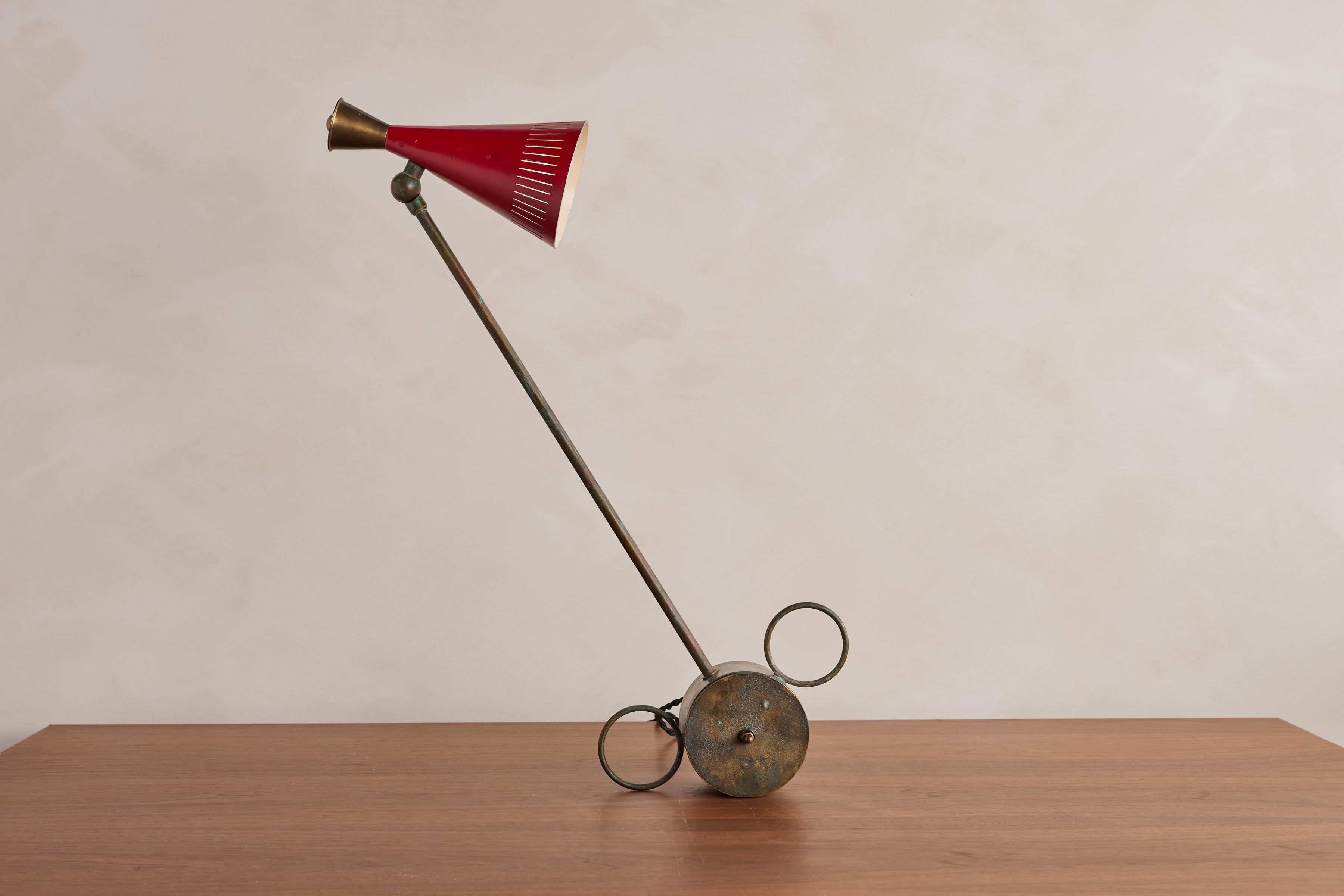 Red Italian Task Lamp 1