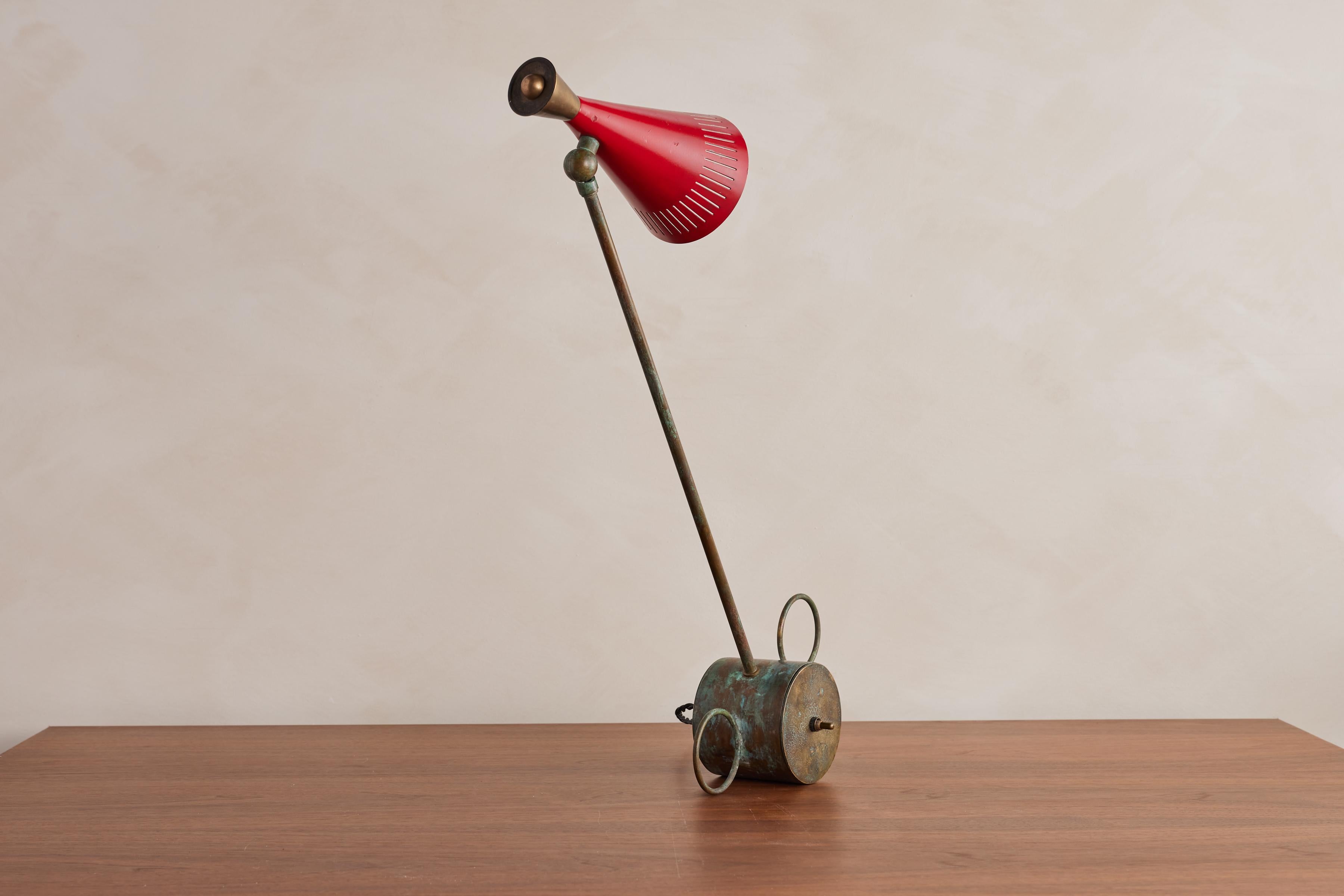 Red Italian Task Lamp 3