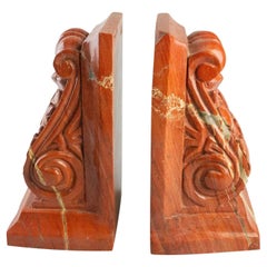 Red Jasper Bookends