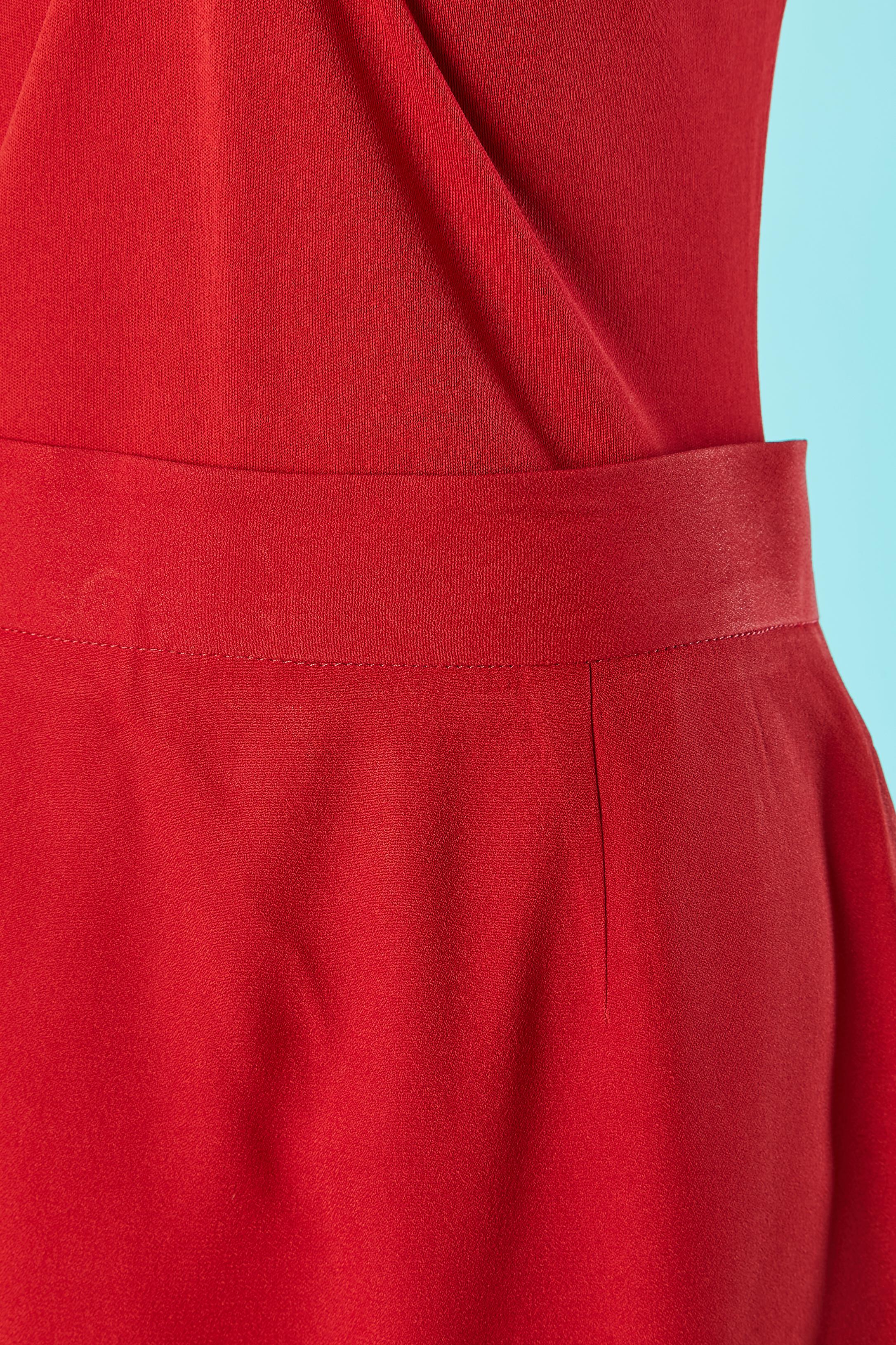 Rosso Top e gonna in jersey rosso Cheap & Chic by Moschino in vendita