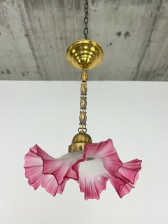 Red jugendstil hanging lamp