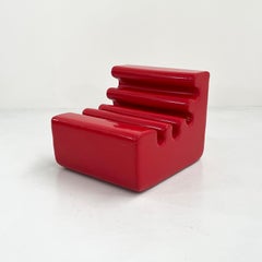 Sedia lounge Karelia rossa di Liisi Beckmann per Zanotta, anni '60