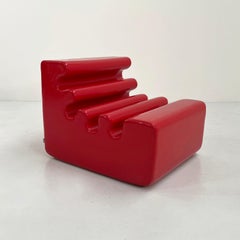 Sedia lounge Karelia rossa di Liisi Beckmann per Zanotta, anni '60