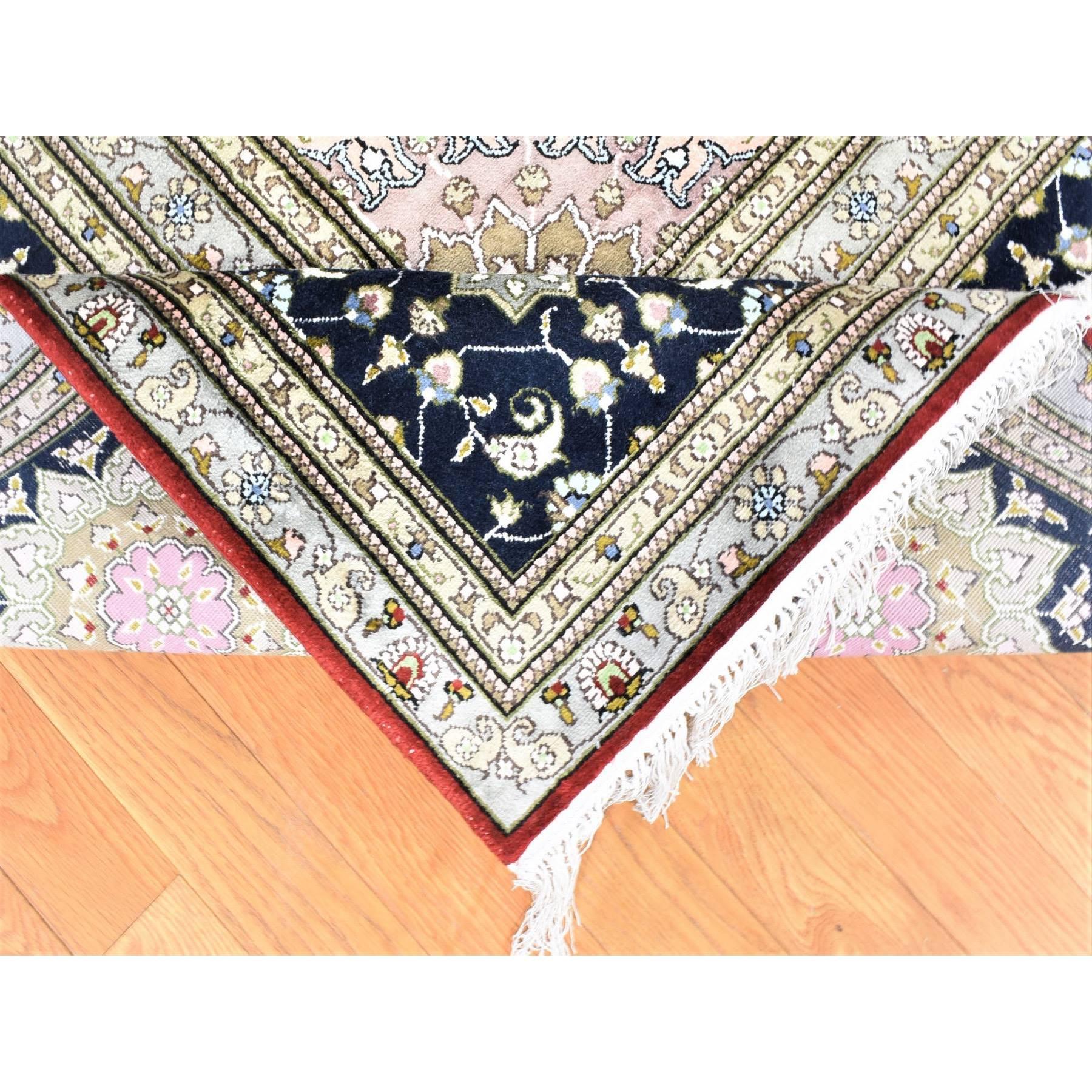 XXI secolo e contemporaneo Tappeto orientale sovradimensionato Red Kashan 250 KPSI Silken annodato a mano 12'1