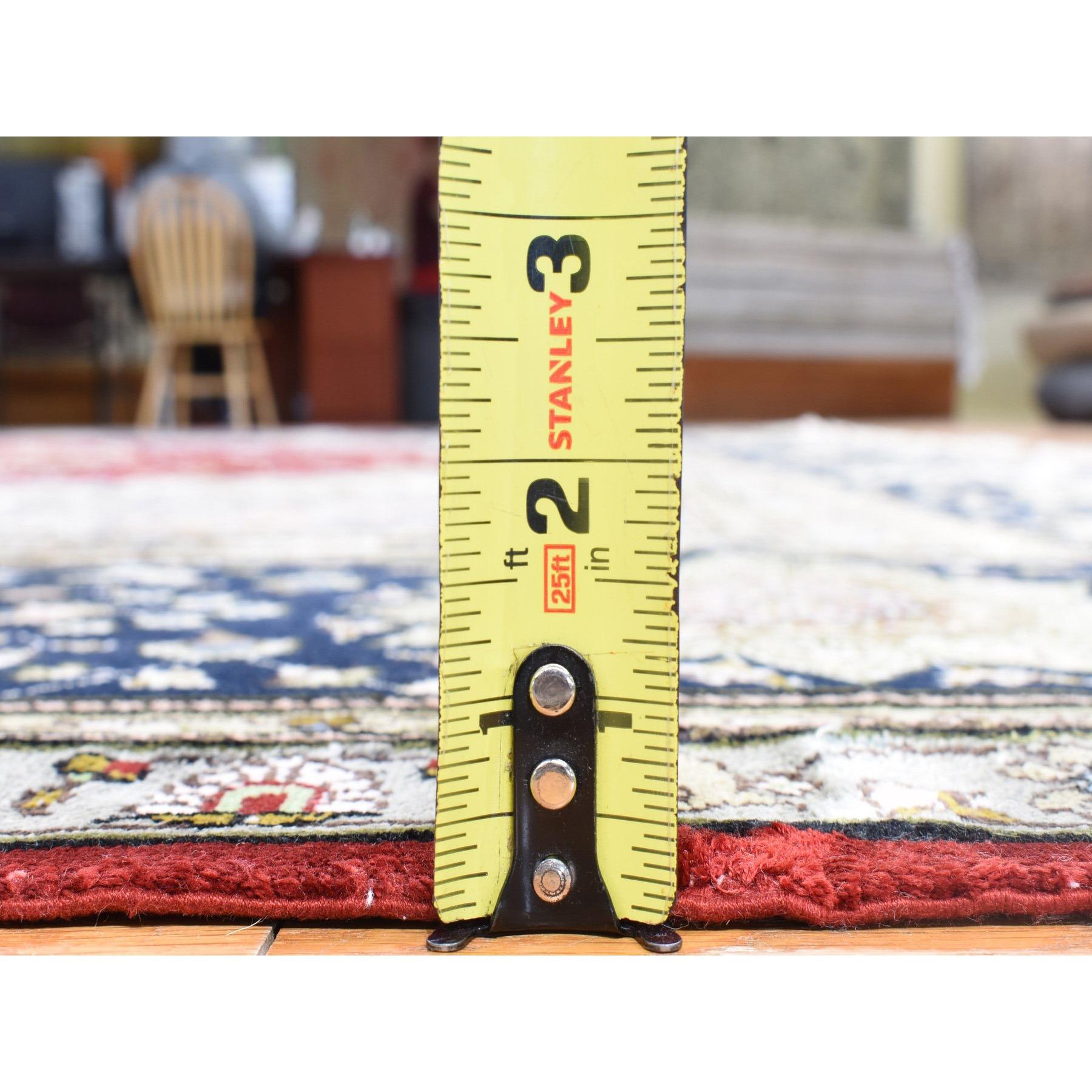 Seta Tappeto orientale sovradimensionato Red Kashan 250 KPSI Silken annodato a mano 12'1