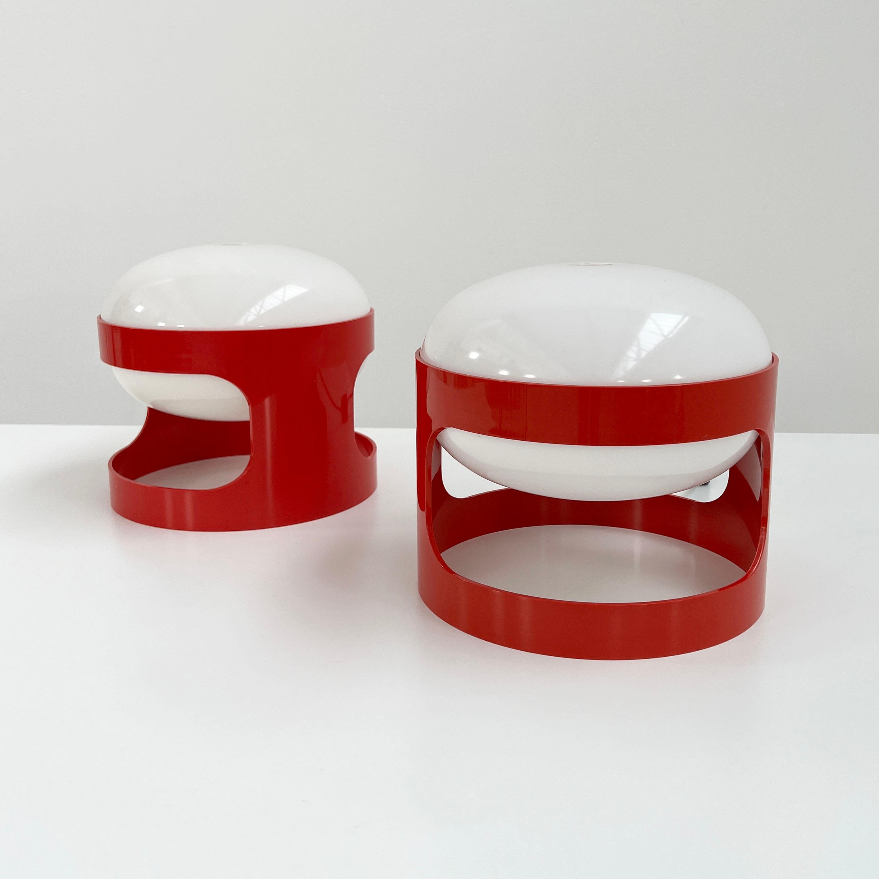 Red KD27 Table Lamp by Joe Colombo for Kartell, 1970s 4