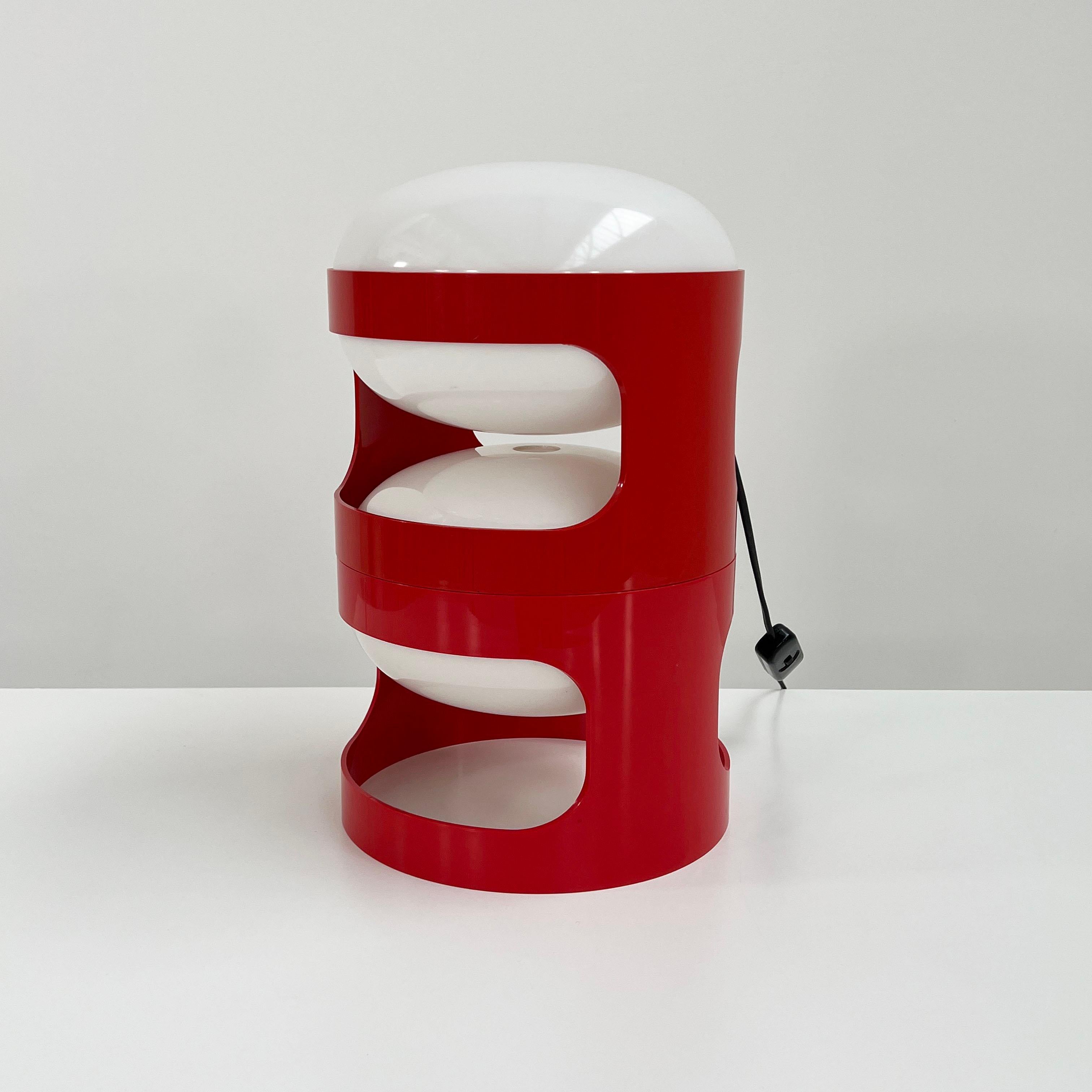 Red KD27 Table Lamp by Joe Colombo for Kartell, 1970s 5