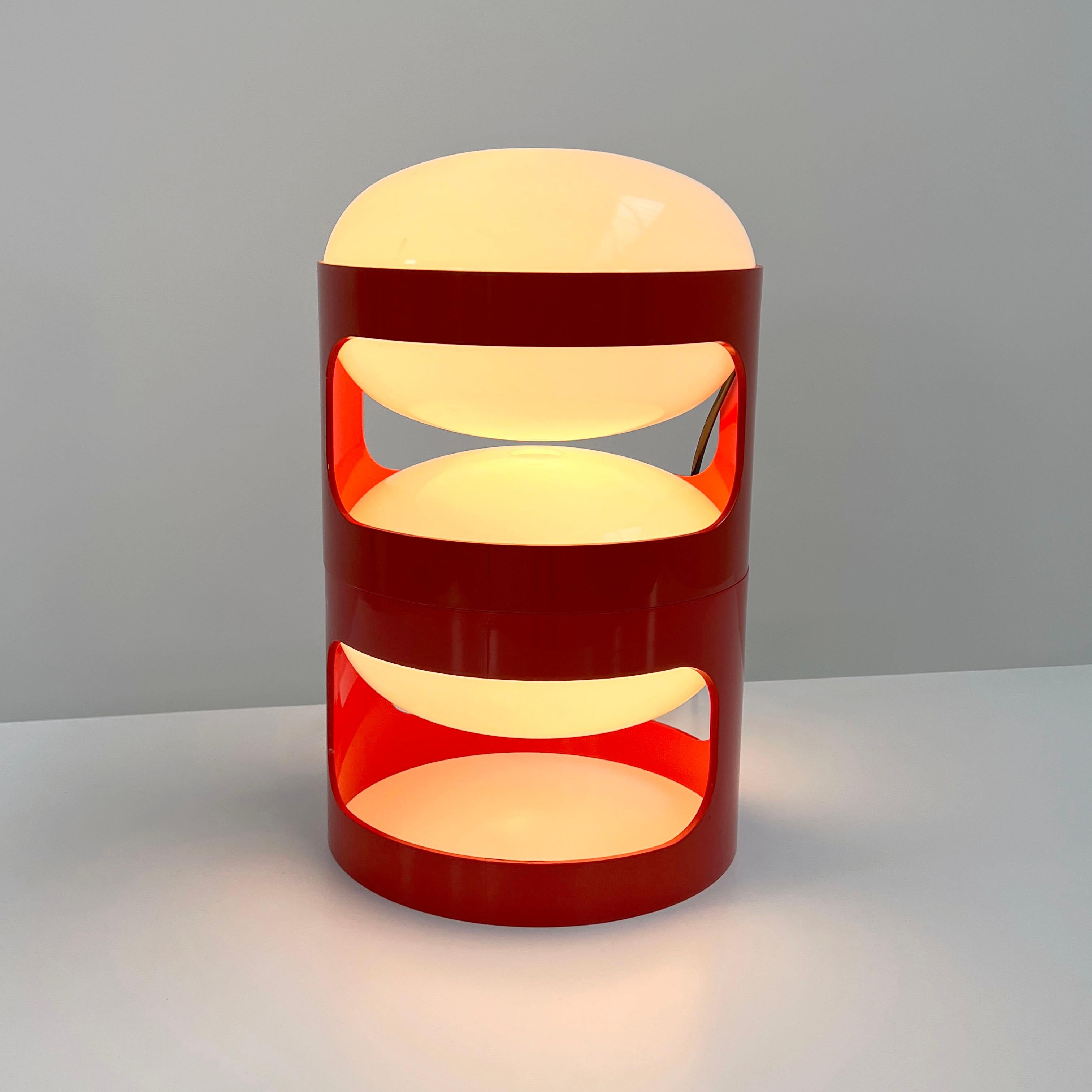 Late 20th Century Red KD27 Table Lamp by Joe Colombo for Kartell, 1970s