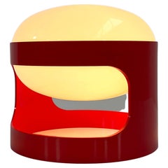Vintage Red KD27 Table Lamp by Joe Colombo for Kartell, 1970s