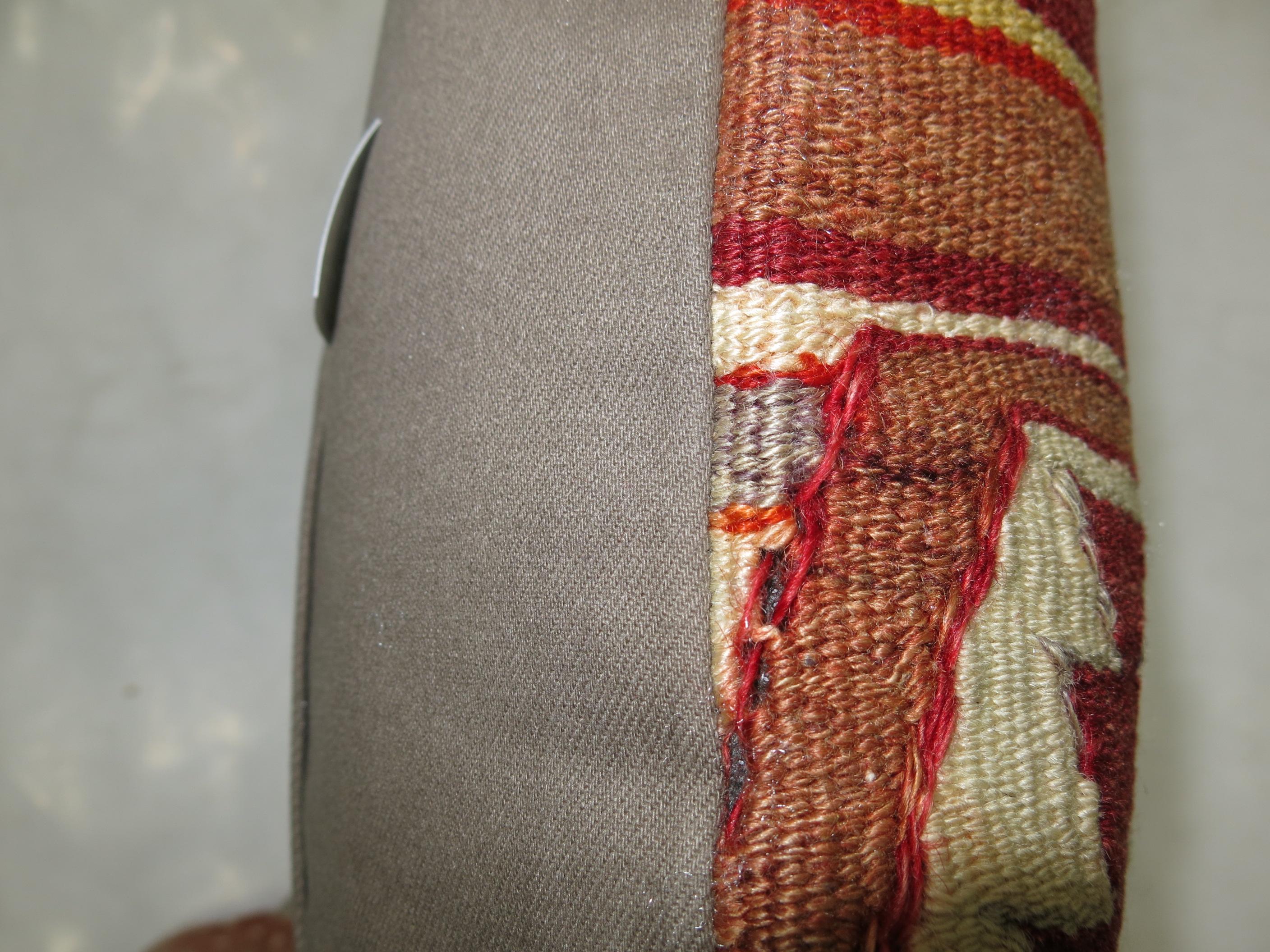 Small Pillow made from a vintage Turkish Kilim flat-weave.