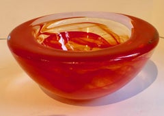Red Kosta Boda Bowl by Anna Ehrner