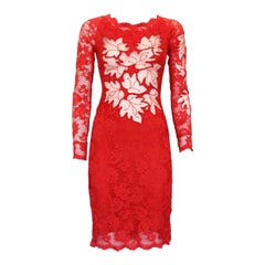 Red Lace Dress XS