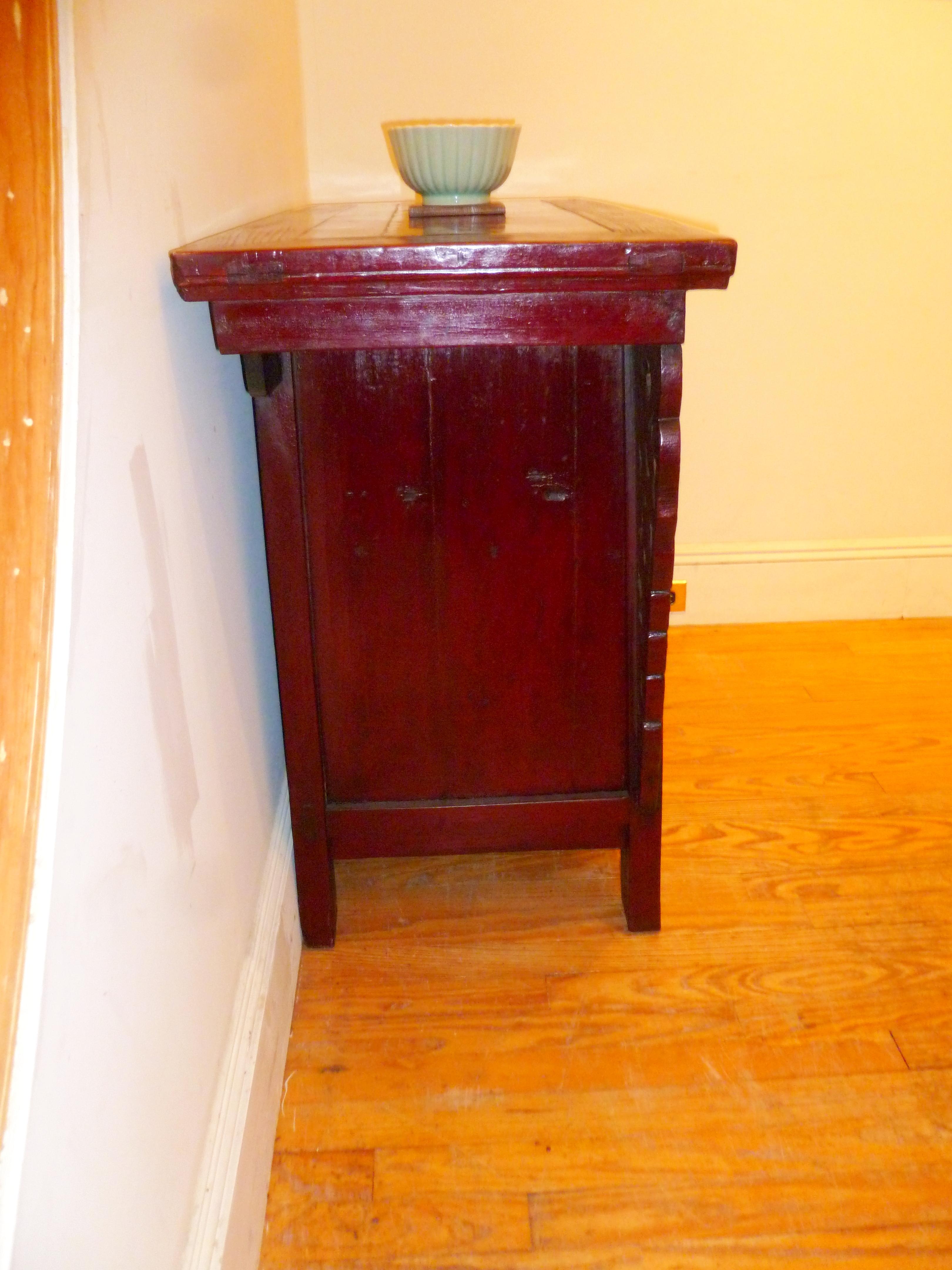 Red Lacquer Altar Coffer For Sale 2