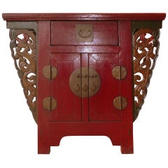 Red Lacquer Altar Coffer