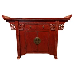 Red Lacquer Altar Coffer