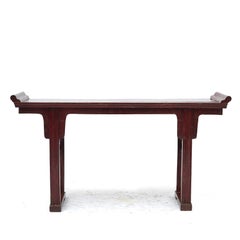 Red Lacquer Altar / Console Table