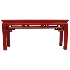 Red Lacquer Bench