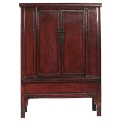 Antique Red Lacquer Cabinet, Shanxi Province 1820-1840