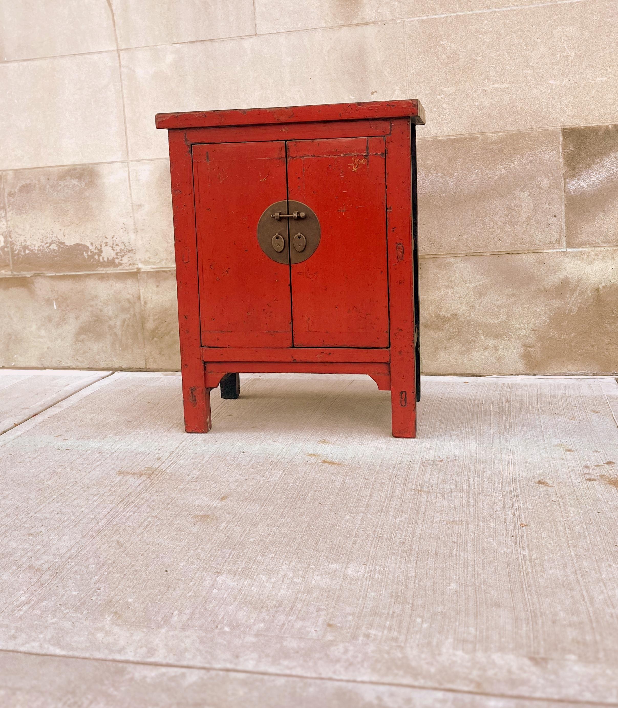 Chinese Red Lacquer Chest  For Sale
