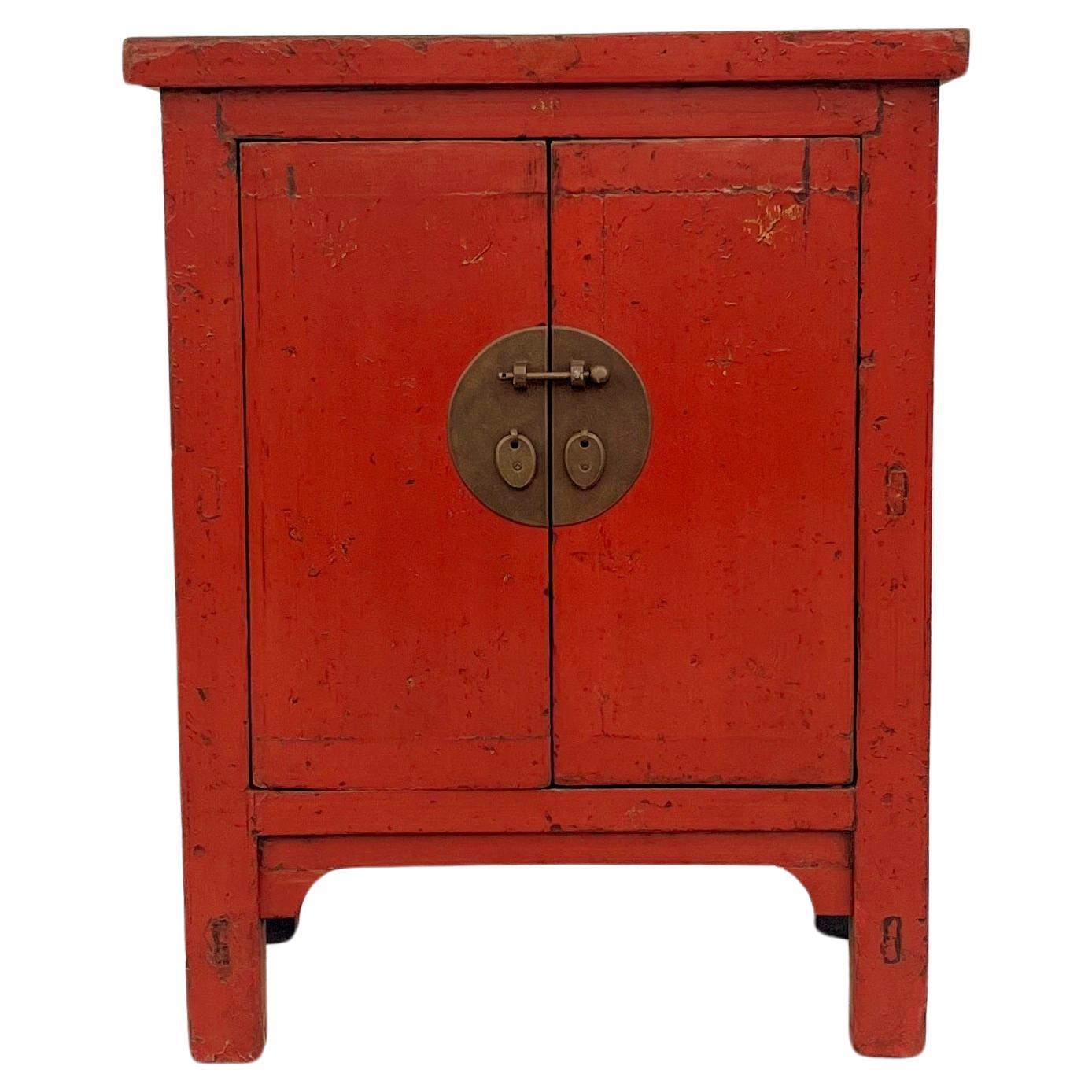 Red Lacquer Chest  For Sale