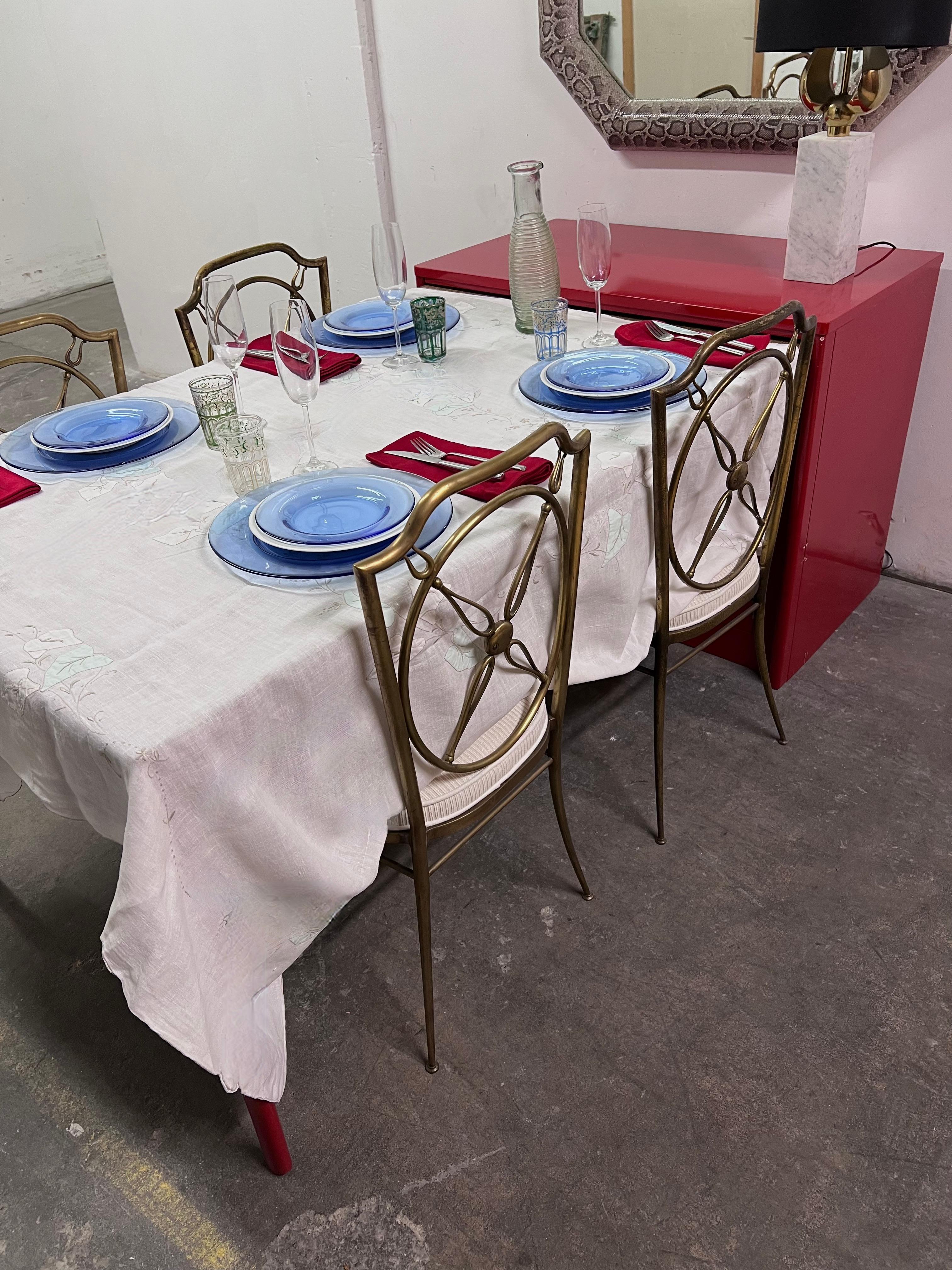 Red Lacquer Chinoiserie Inspired Cabinet that pulls out into a Dining Table 6