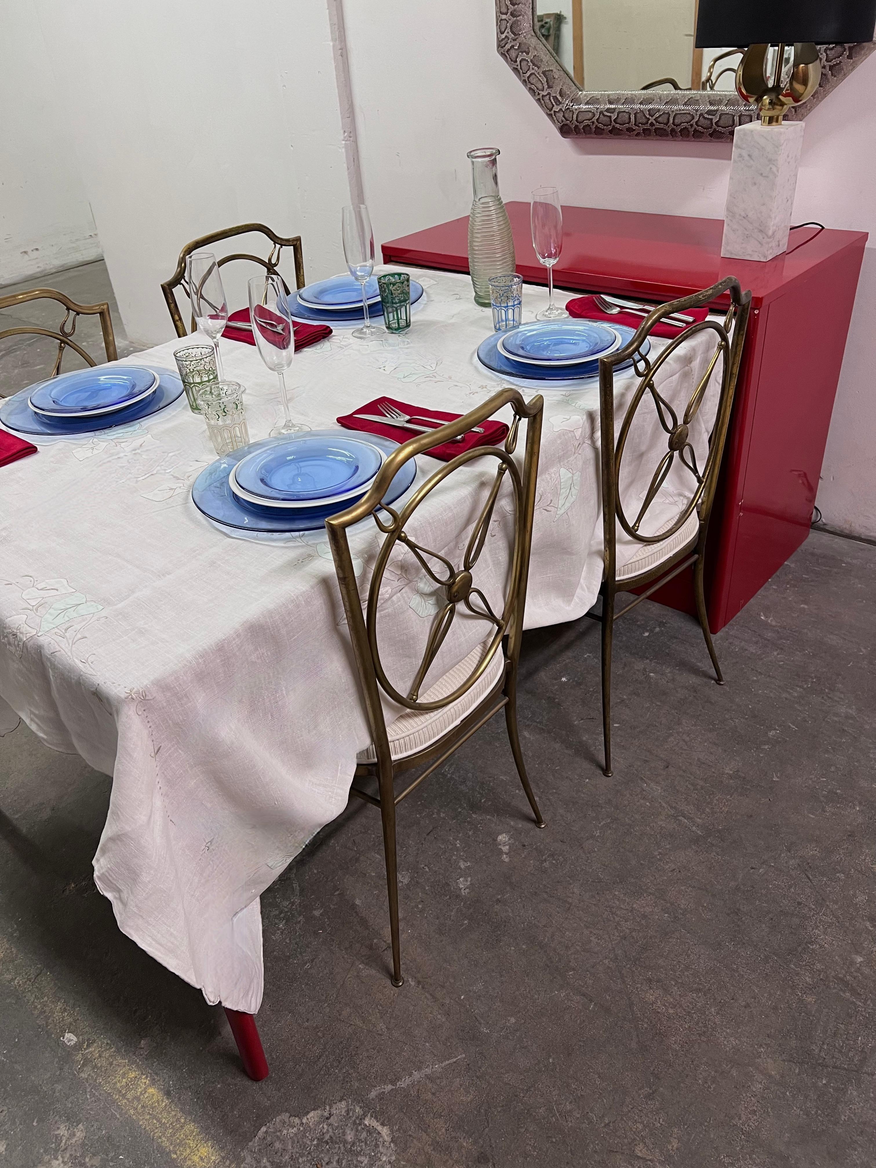 Red Lacquer Chinoiserie Inspired Cabinet that pulls out into a Dining Table For Sale 7