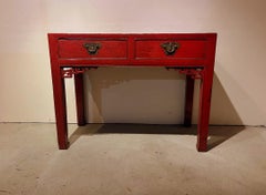 Red Lacquer Desk