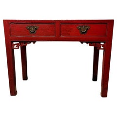 Red Lacquer Desk
