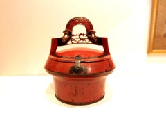 Red Lacquer Wedding Basket