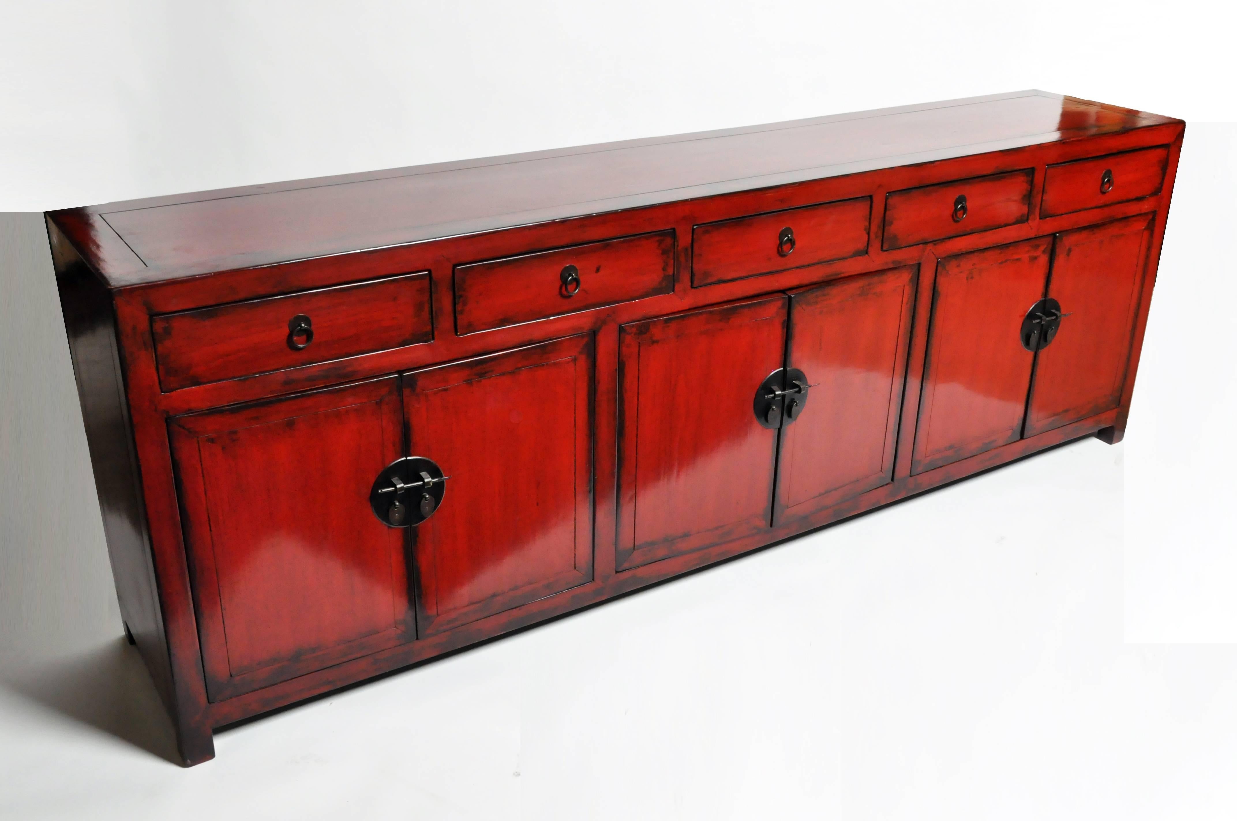 sideboard with drawers and shelves