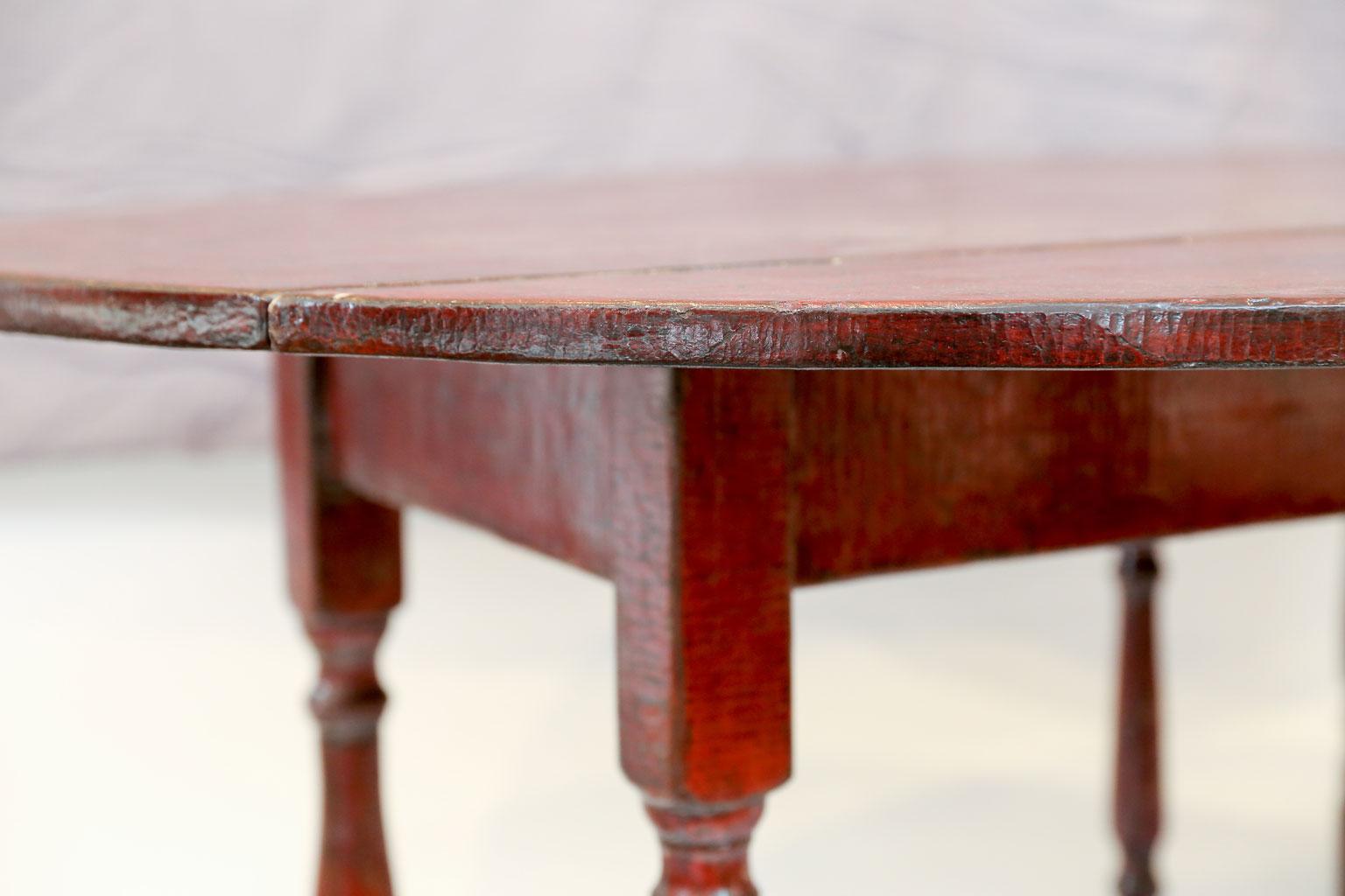 Red Lacquered English Table 5