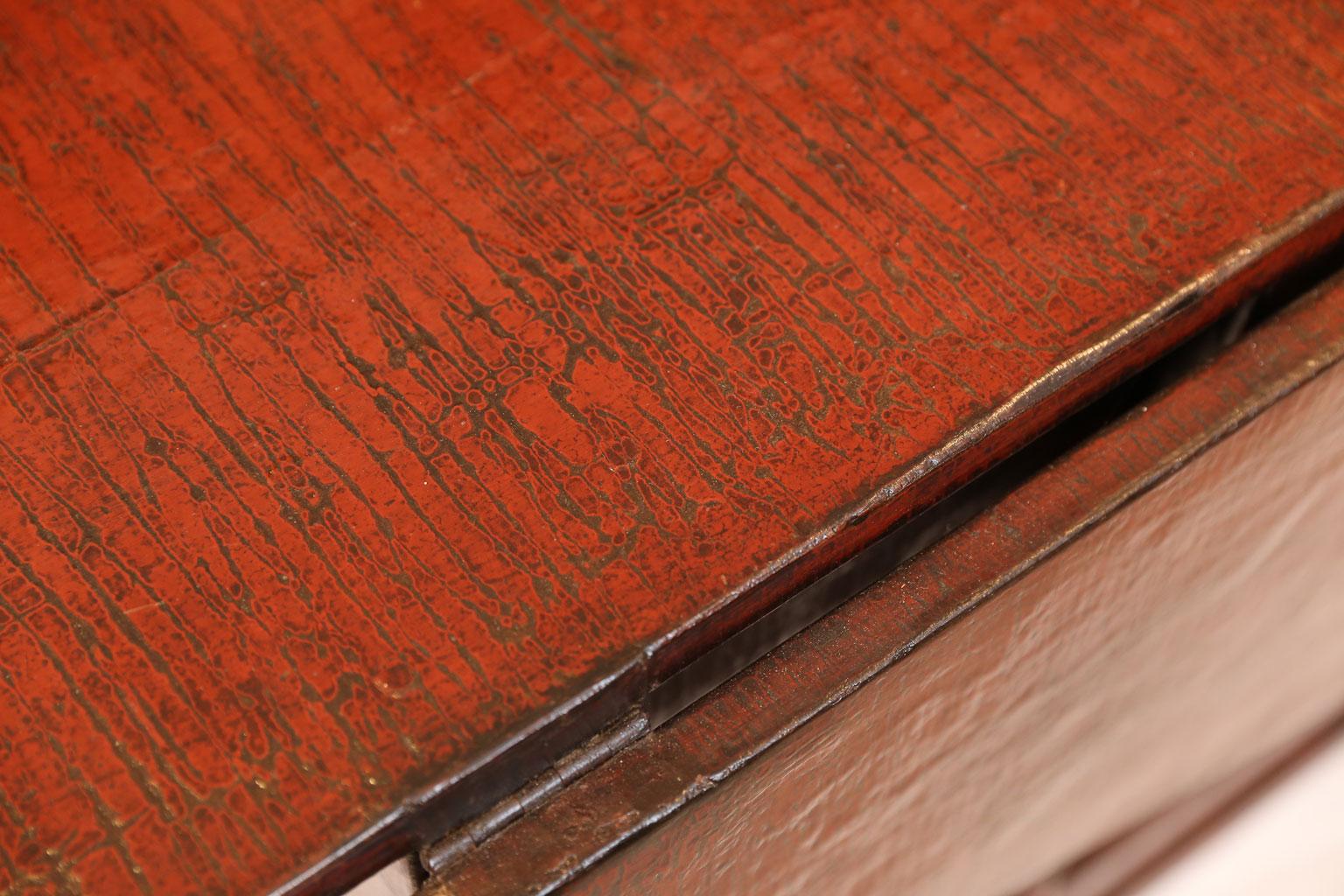Red Lacquered English Table 7