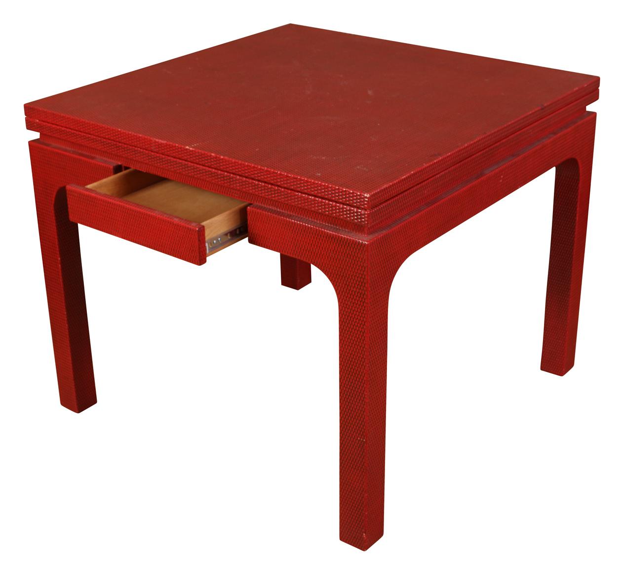 lacquered game table