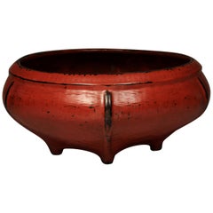 Red Lacquered Offering Bowl, Burma, Early 20th Century