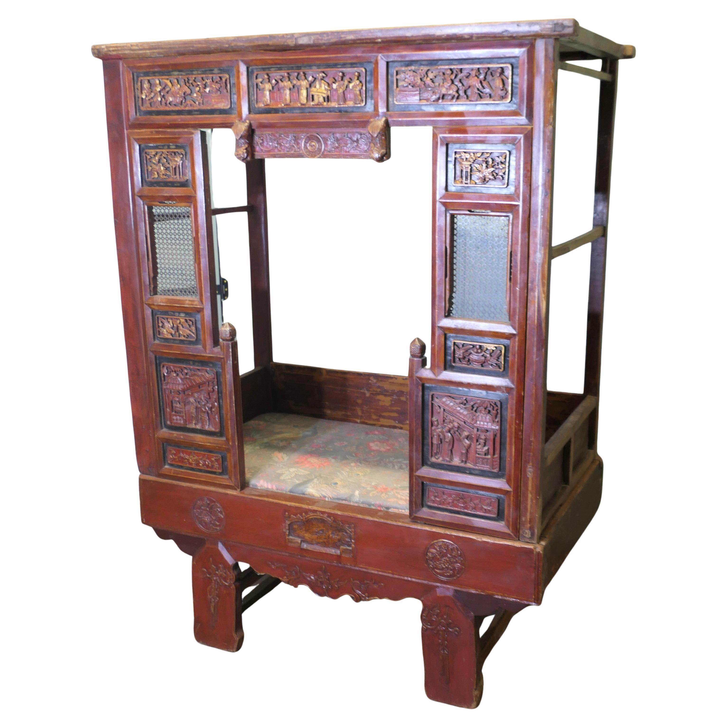 Red Lacquered Opium Bed or Wedding Bed  The Opium bed is a secluded place