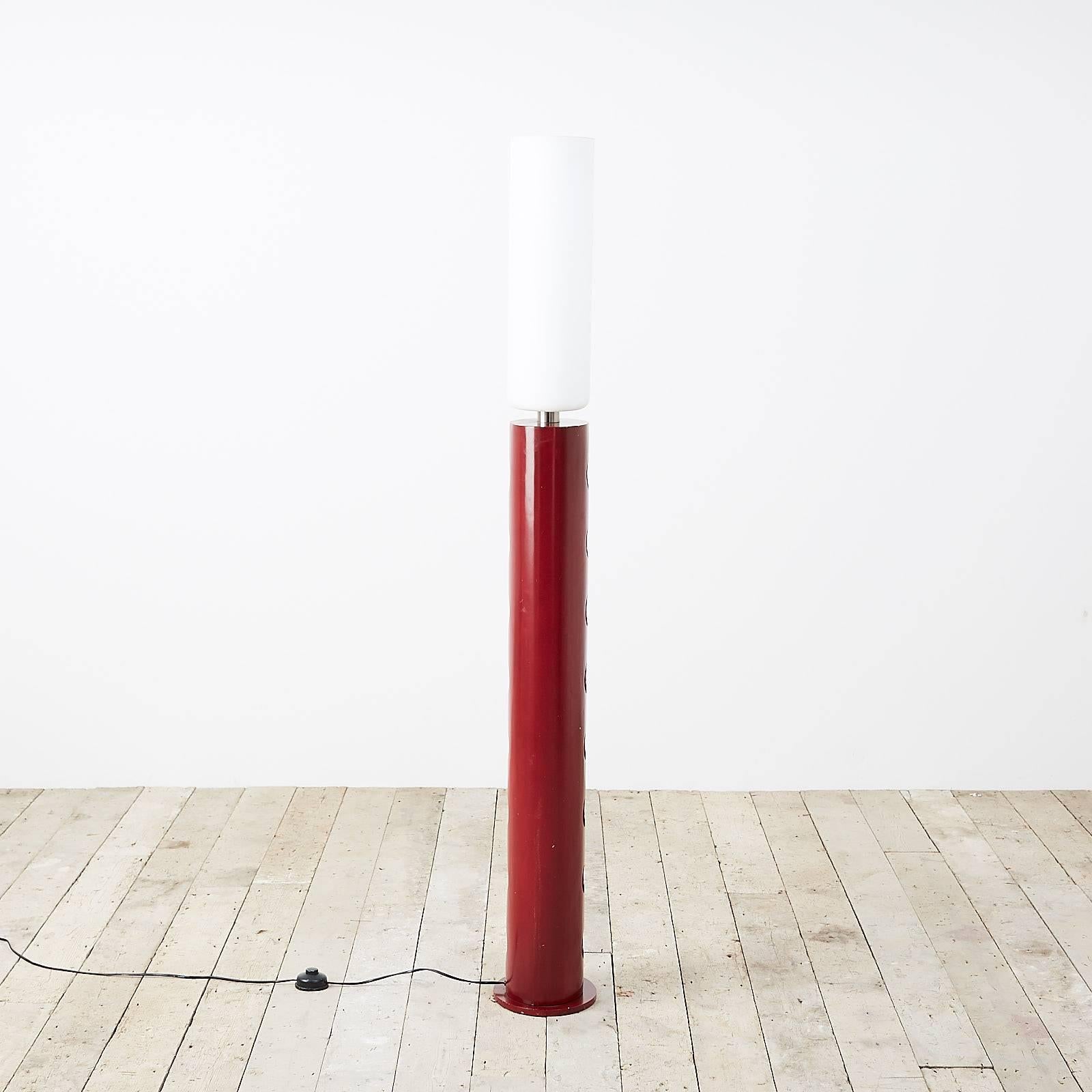 Red Lacquered Standard Lamp 2